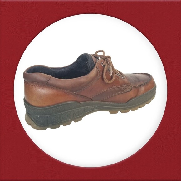 ECCO Track Gore-Tex Brown Leather Lace Up Sneaker Shoes Mens Euro 45‎ US 12 - Picture 9 of 16